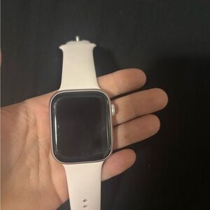 Apple Watch with Pink Band